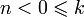 n<0\leqslant k